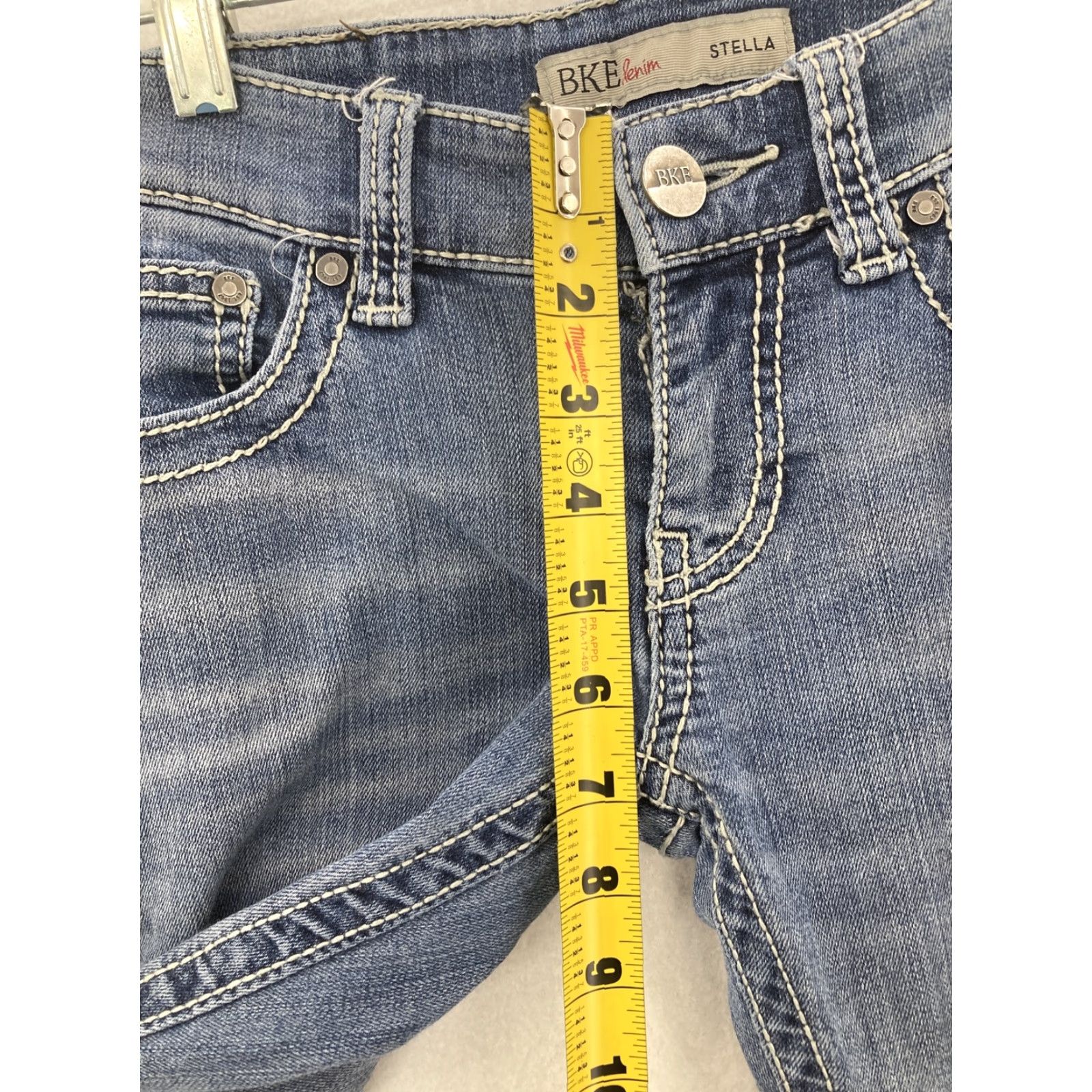 BKE BKE Stella Jeans Womens 25R Blue Denim Size 42" / US 20 - 5 Thumbnail
