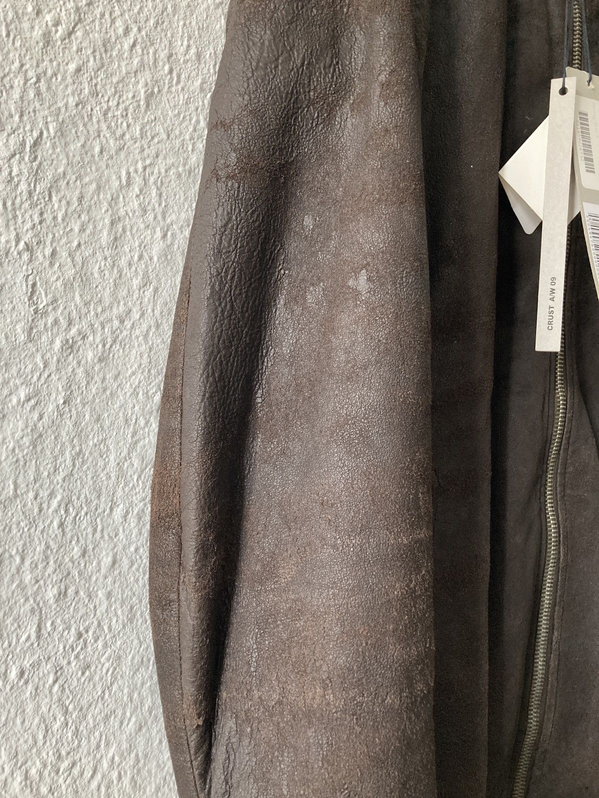 Rick Owens F/W 09 “CRUST” Bitter Blistered Lamb Mollino Leather Jacket Size US L / EU 52-54 / 3 - 12 Thumbnail