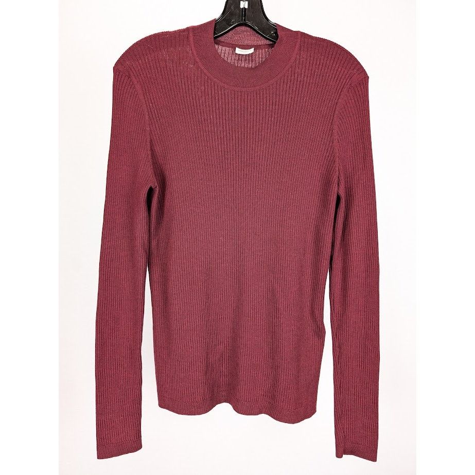 Saint Laurent Paris o1rshd1 Sweater in Burgundy Size US XL / EU 56 / 4 - 2 Thumbnail