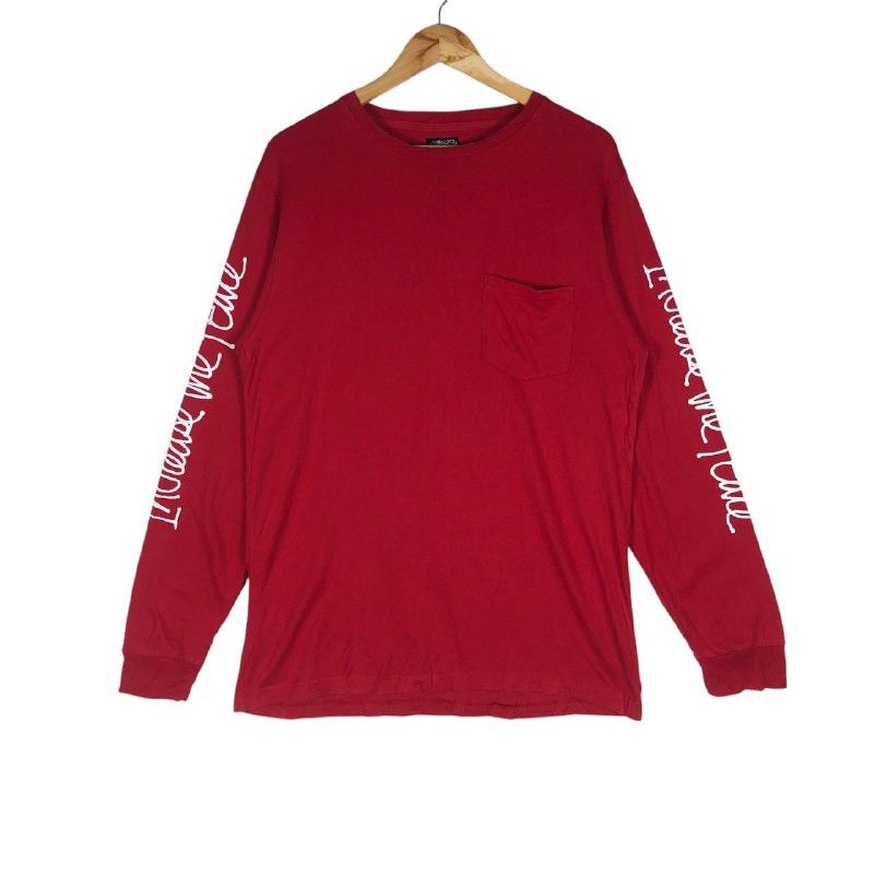 Stussy Vintage "Stussy" Increase The Peace Long Sleeve T-Shirt Size US L / EU 52-54 / 3 - 1 Thumbnail