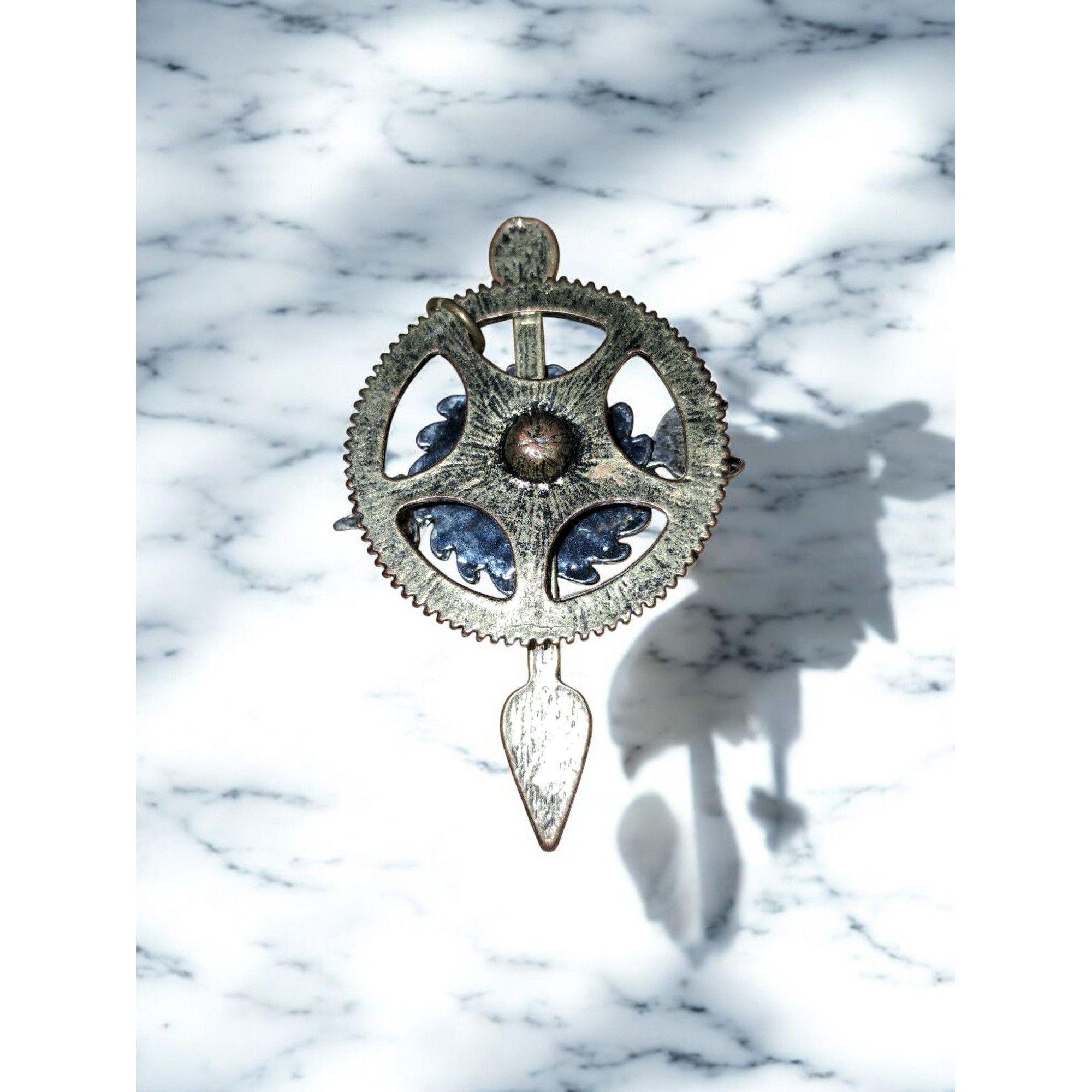 Other Steampunk Clock Gear Pendant with Rotating Hand Size ONE SIZE - 2 Thumbnail