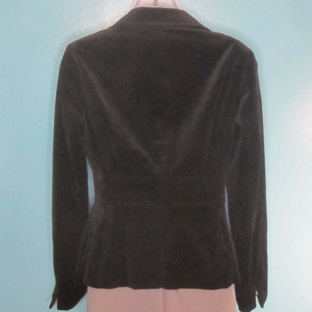 Laundry by Shelli Segal Vintage Laundry by Shelli Segal Womens Black Velvet Blazer Size S / US 4 / IT 40 - 13 Thumbnail