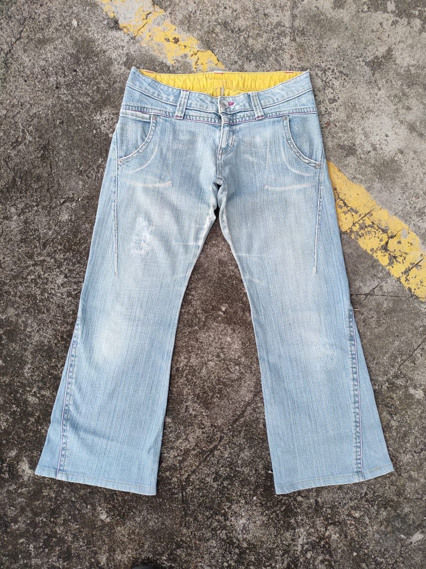 Japanese Brand Vintage Flare japanese vintage jeans denim pants Size US 32 / EU 48 - 7 Thumbnail