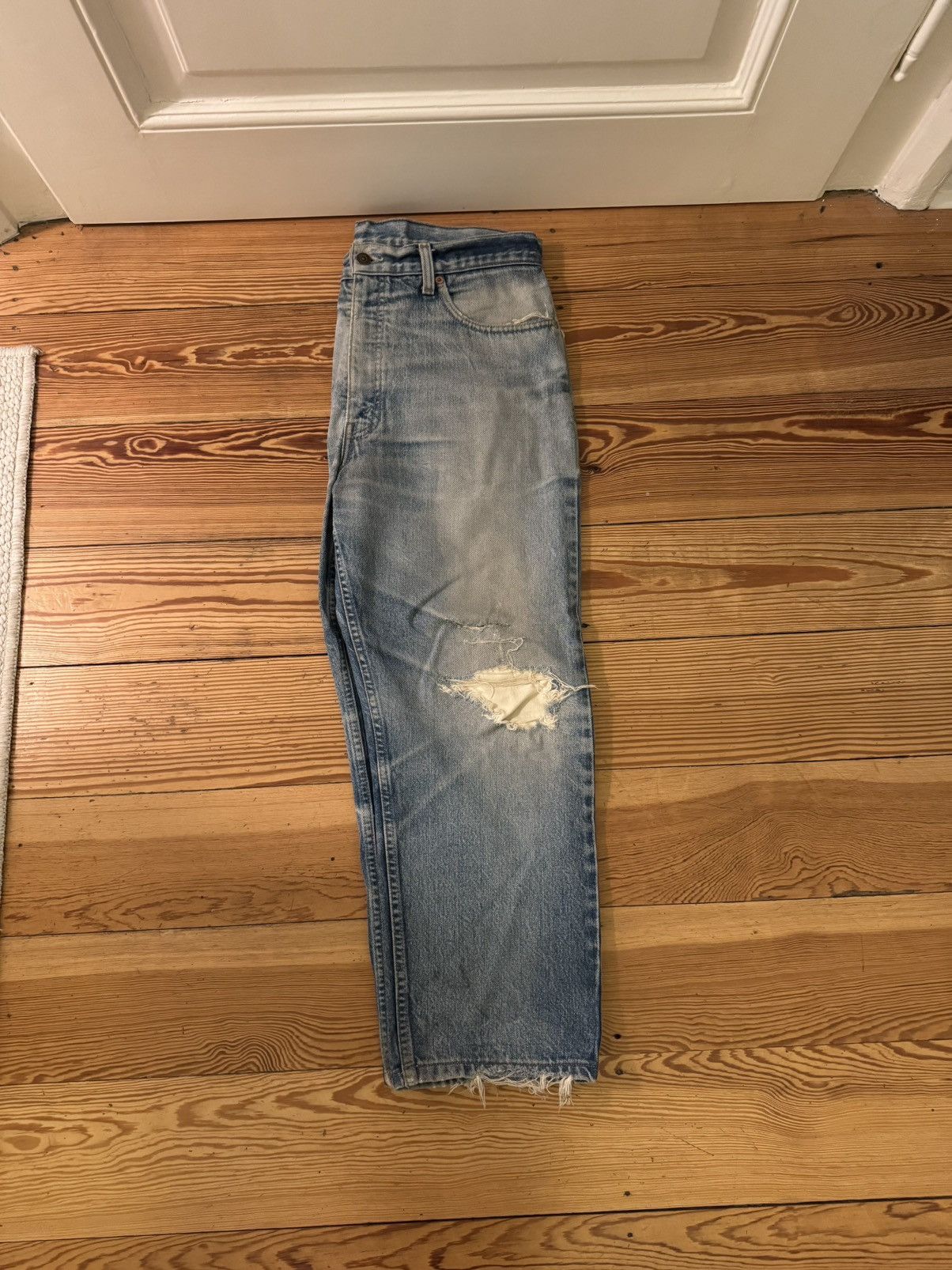 Levi's Distressed 1980s Levi’s orange tab - W36 L32 Size US 36 / EU 52 - 3 Thumbnail