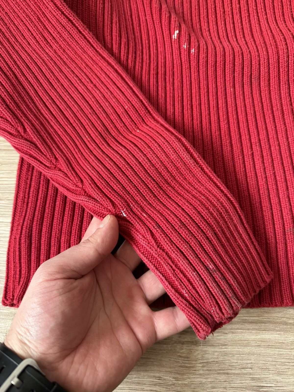 Quiksilver × Vintage Vintage Y2K Quiksilver Japanese Painted Striped Knit Sweater Size US M / EU 48-50 / 2 - 8 Thumbnail