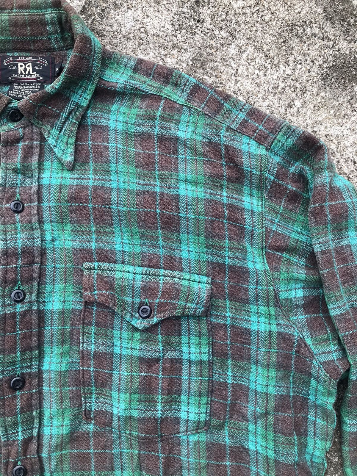 Ralph Lauren RRL shirt button up shadow plaid Size US M / EU 48-50 / 2 - 7 Thumbnail
