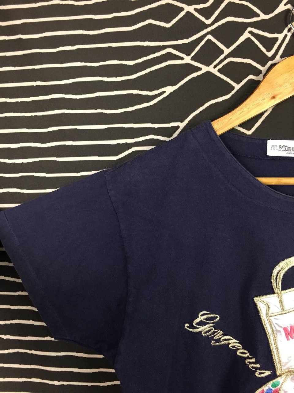 Vintage Milpucci Milano Beautiful Elegance Embroidery Tee Size M / US 6-8 / IT 42-44 - 4 Thumbnail