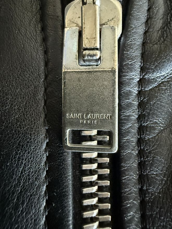 Saint Laurent Paris L01 Lambskin Leather Biker Jacket Size US M / EU 48-50 / 2 - 12 Thumbnail