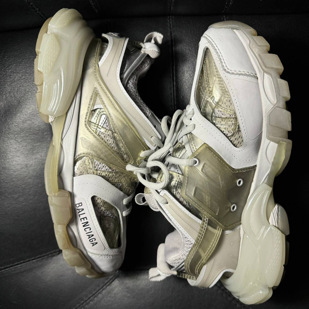 Balenciaga Balenciaga track 1 clear sole gray Size US 4.5 / IT 34.5 - 4 Thumbnail