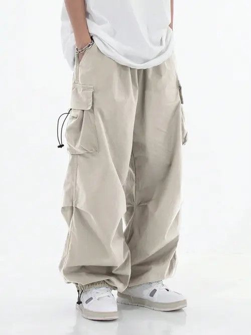 Japanese Brand Parachute Multi-Pocket Sweatpants Gorpcore Cargo Size US 34 / EU 50 - 1 Thumbnail