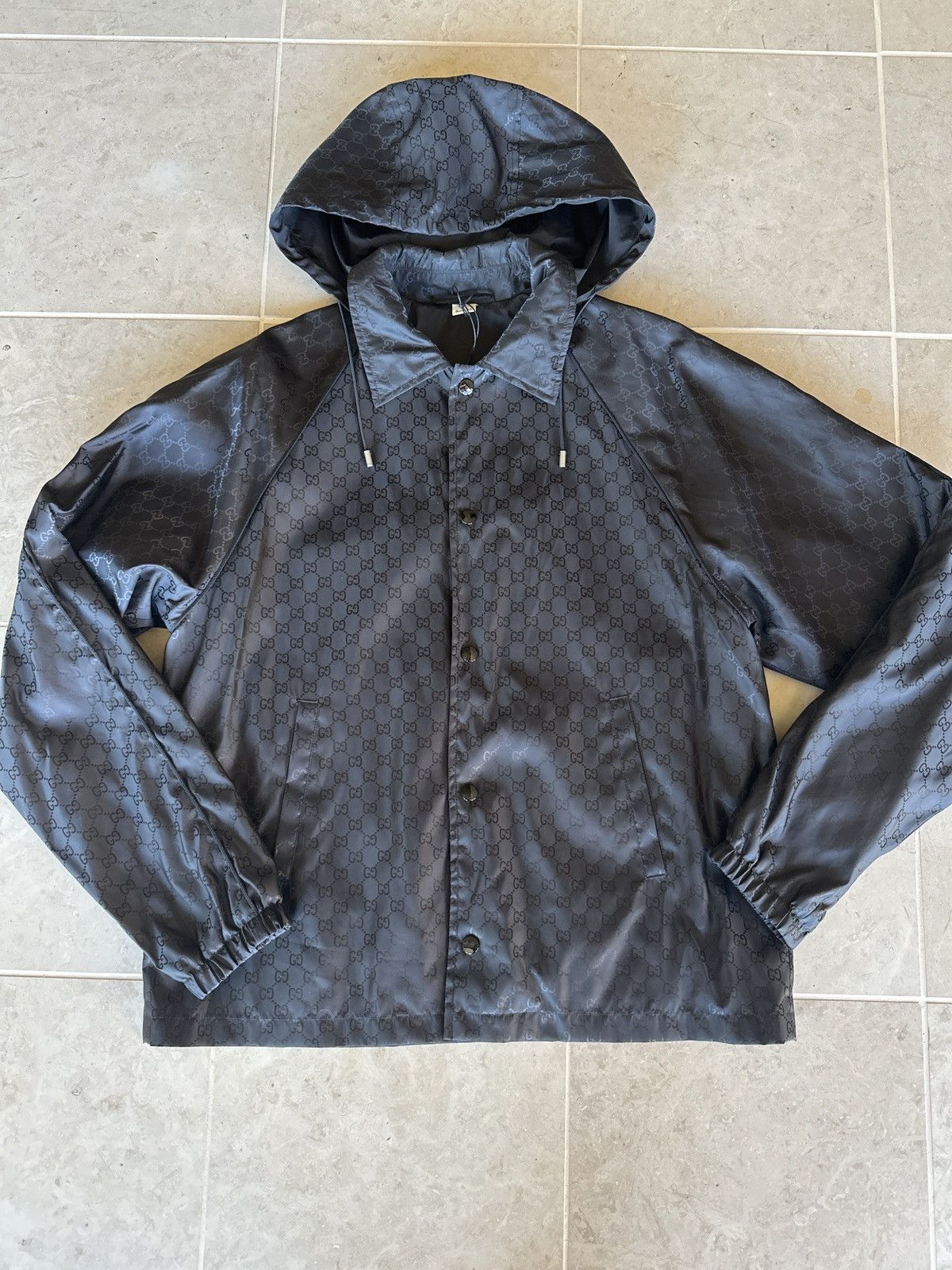 Gucci Gucci GG Nylon Jacquard Blouson Jacket - NWT Size US M / EU 48-50 / 2 - 1 Thumbnail