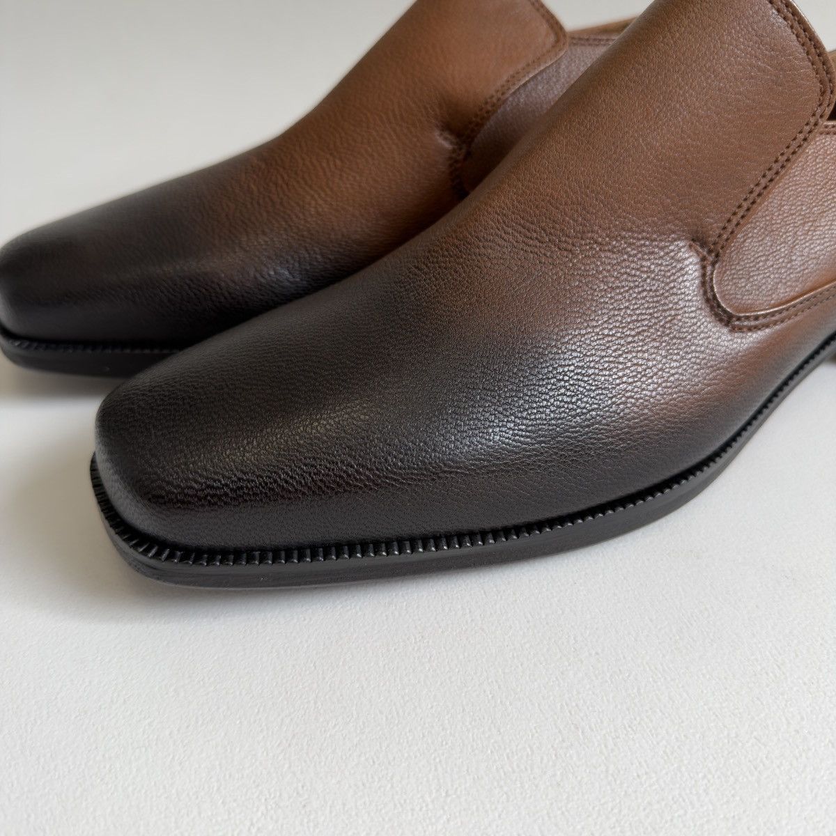 Dries Van Noten Brown ‘Burnished Toes’ Leather Loafers Size US 11 / EU 44 - 6 Thumbnail