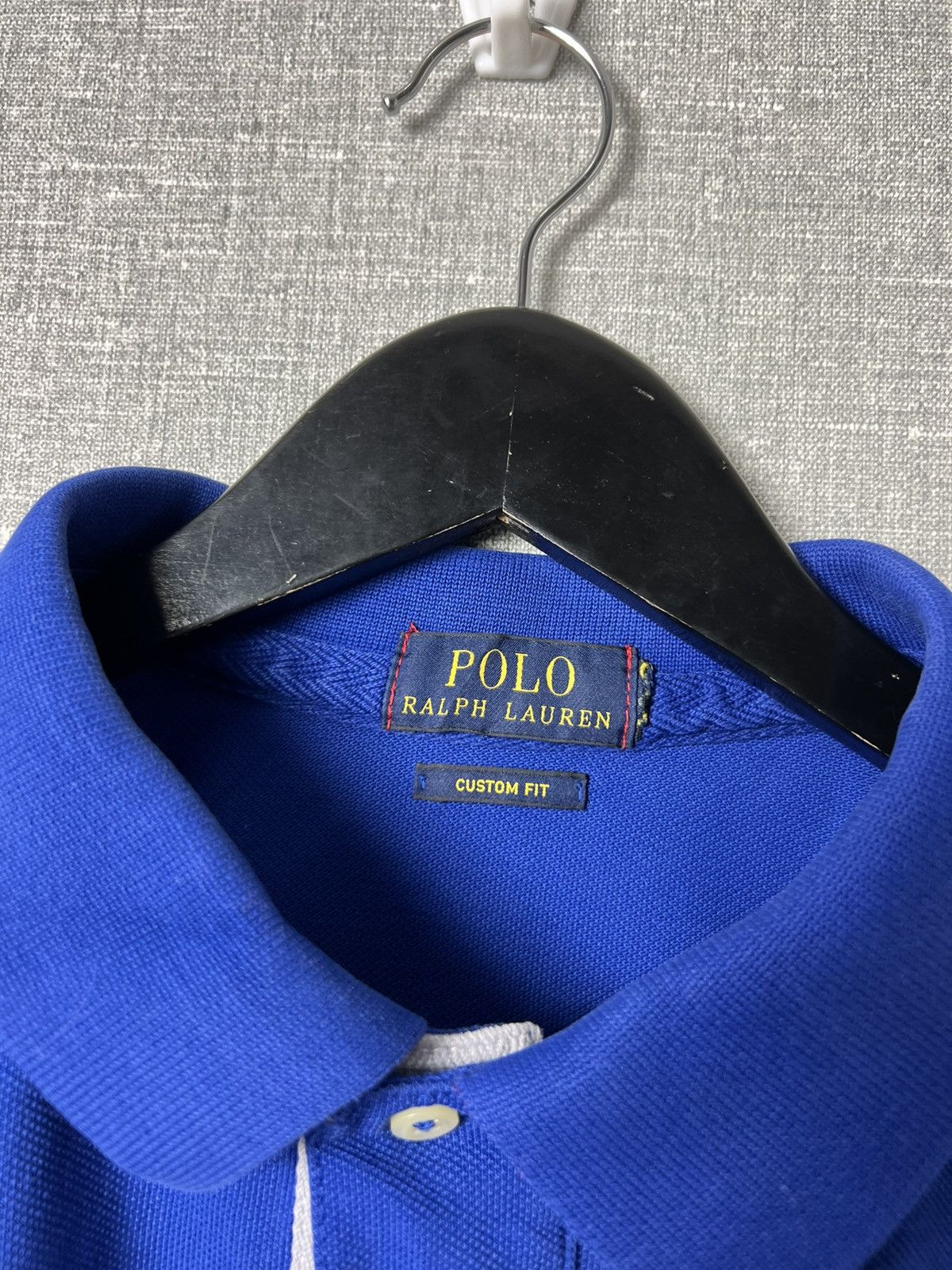 Polo Ralph Lauren × Vintage Polo Ralph Lauren Paris #3 Big Logo Polo Shirt Size US L / EU 52-54 / 3 - 12 Thumbnail