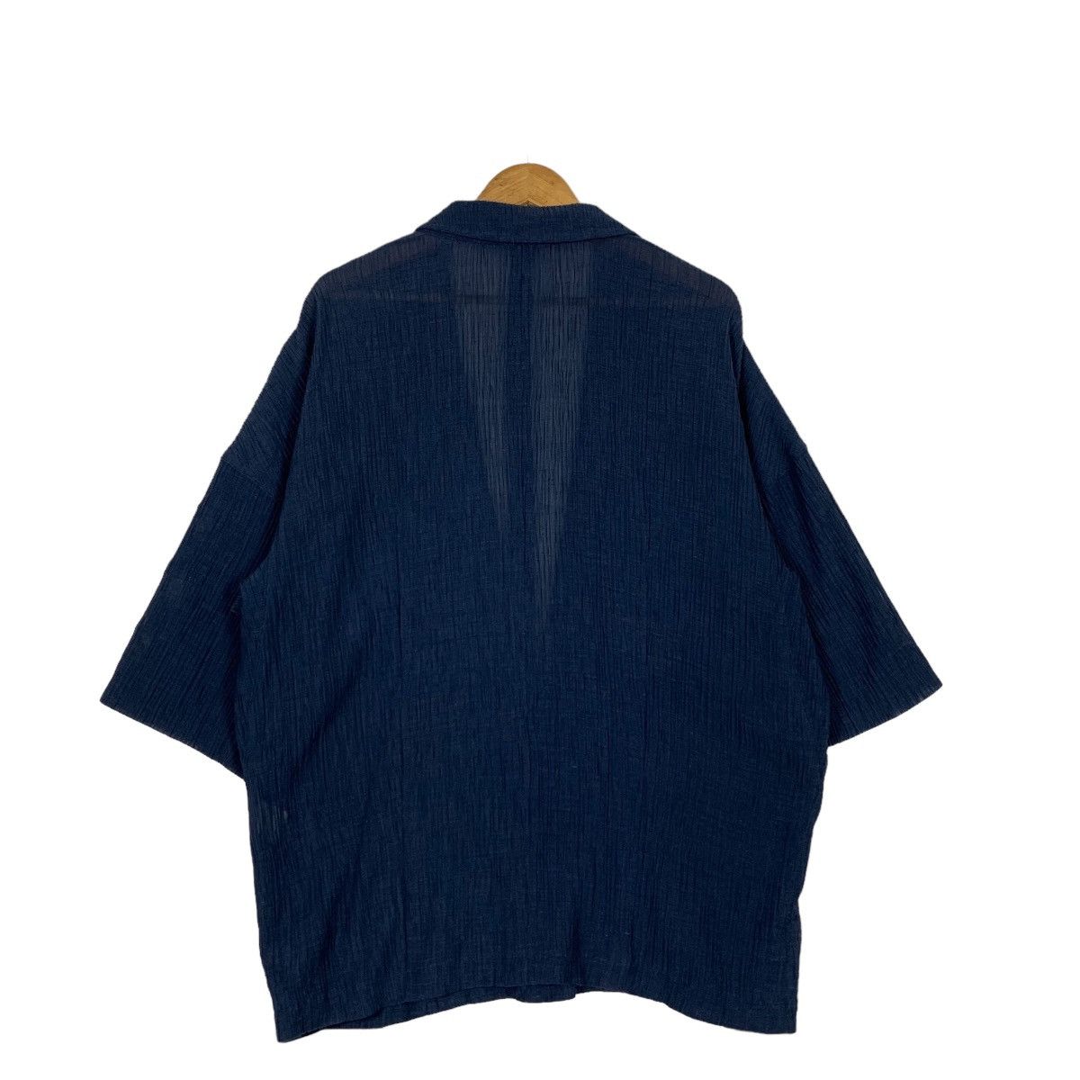 Japanese Brand SONIA GILLES Pleated Single Button Jacket #1094-C50 Size XL / US 12-14 / IT 48-50 - 7 Thumbnail