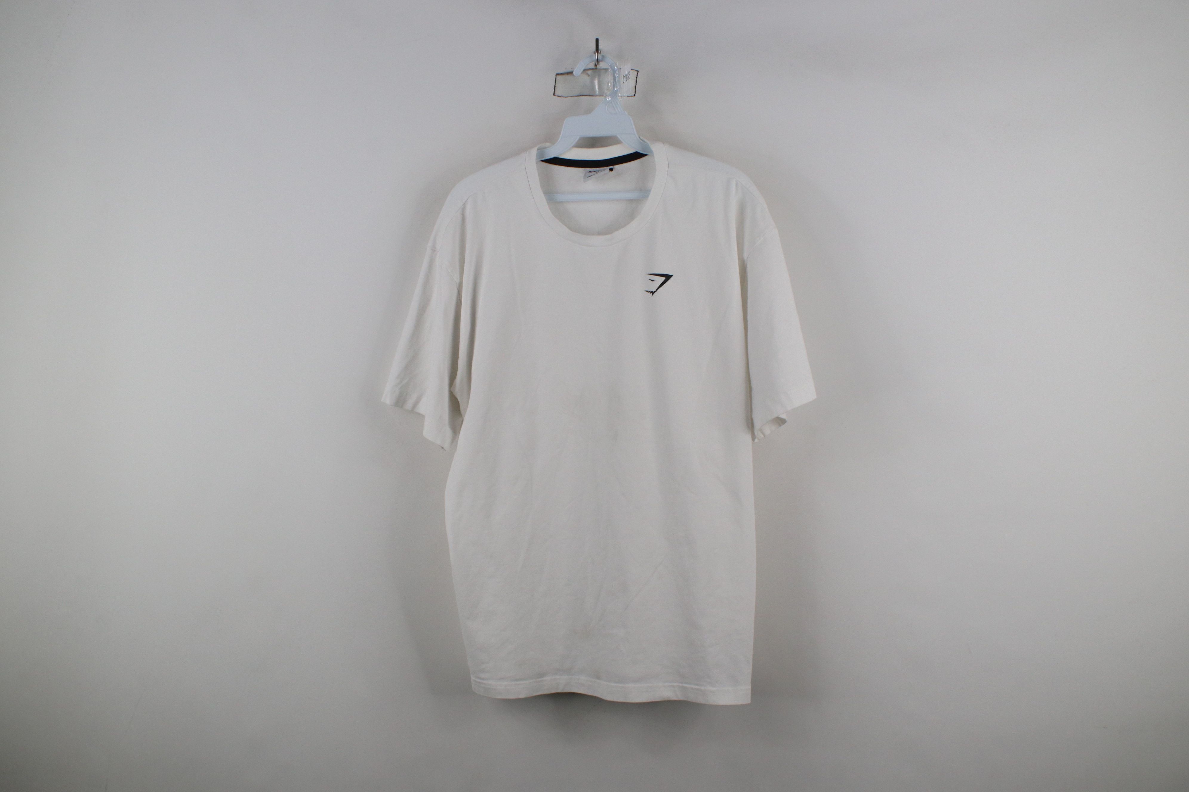 Gymshark × Vintage Gymshark Essential Oversized Short Sleeve T-Shirt White Size US M / EU 48-50 / 2 - 1 Thumbnail