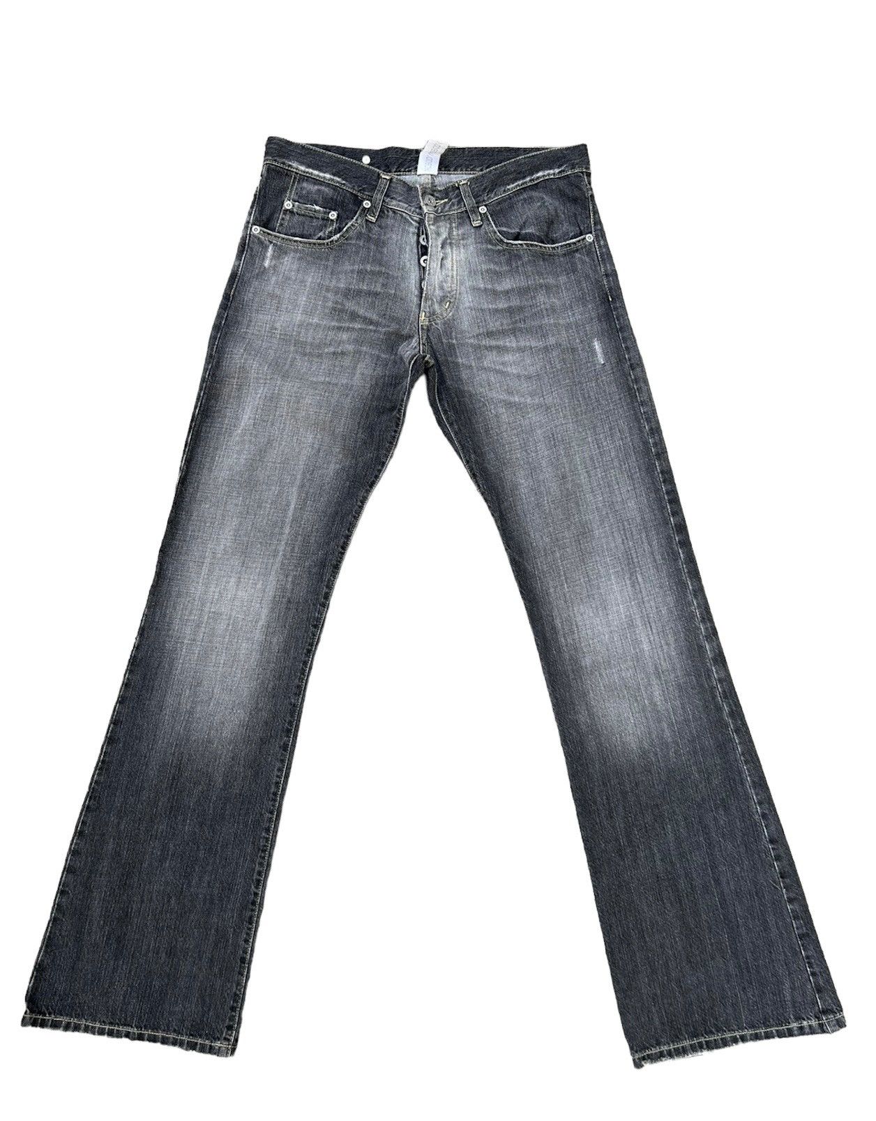 Nobody Denim Vintage Nobody Fade Black Denim Flare Jeans Size US 31 - 1 Thumbnail