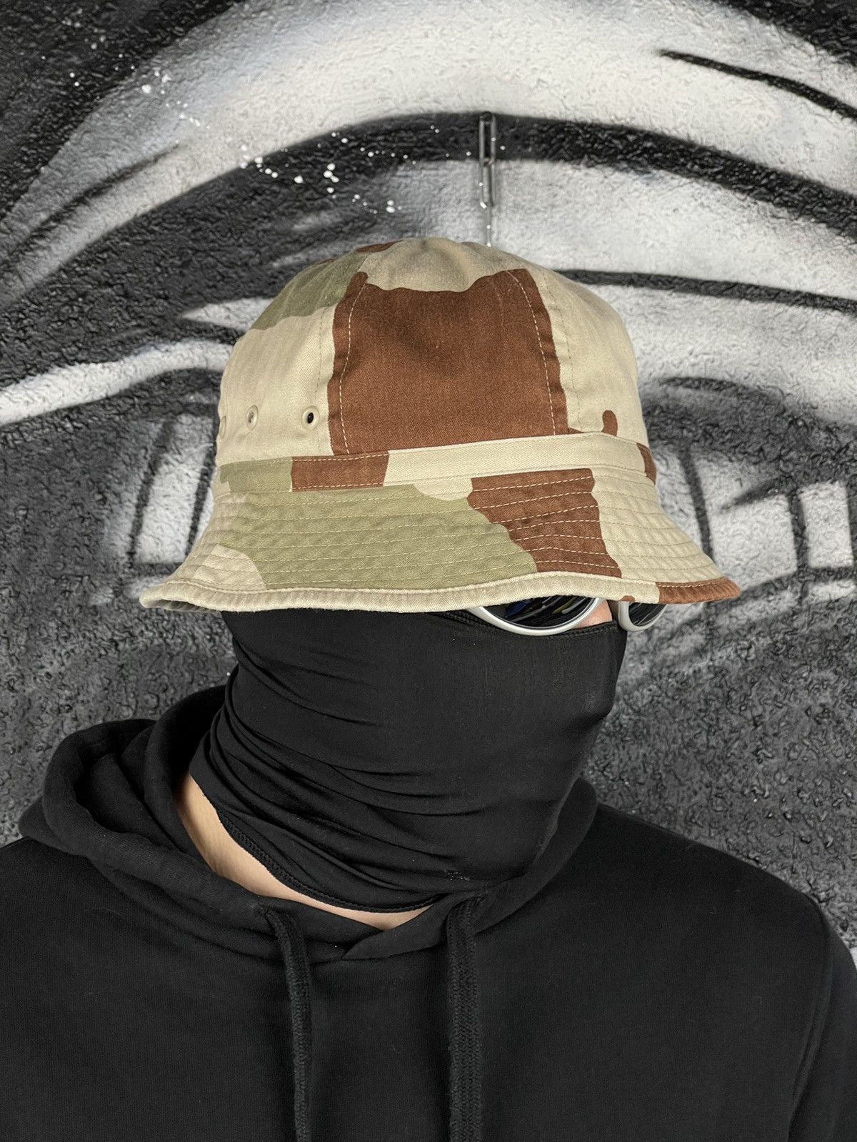 Vintage Vintage Military Desert Camouflage Bucket Hat Panama Size ONE SIZE - 4 Thumbnail