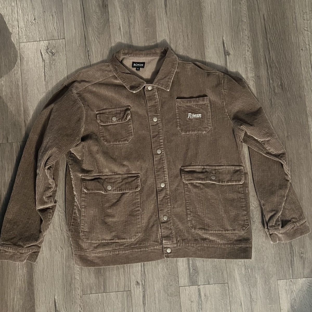 image of Ronin Division Dot Corduroy Jacket in Brown, Men's (Size 2XL)