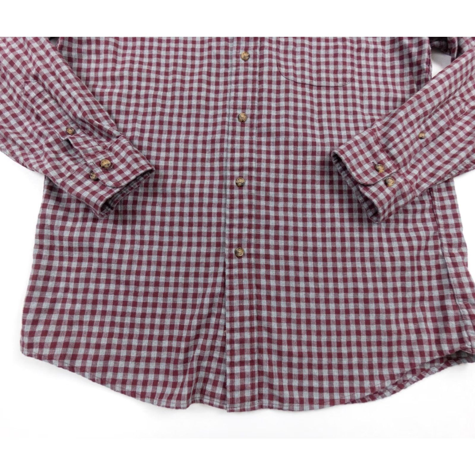 Brooks Brothers Brooks Brothers Shirt Mens Large Red Milano Long Sleeve Button-Down Collared Size US L / EU 52-54 / 3 - 3 Thumbnail