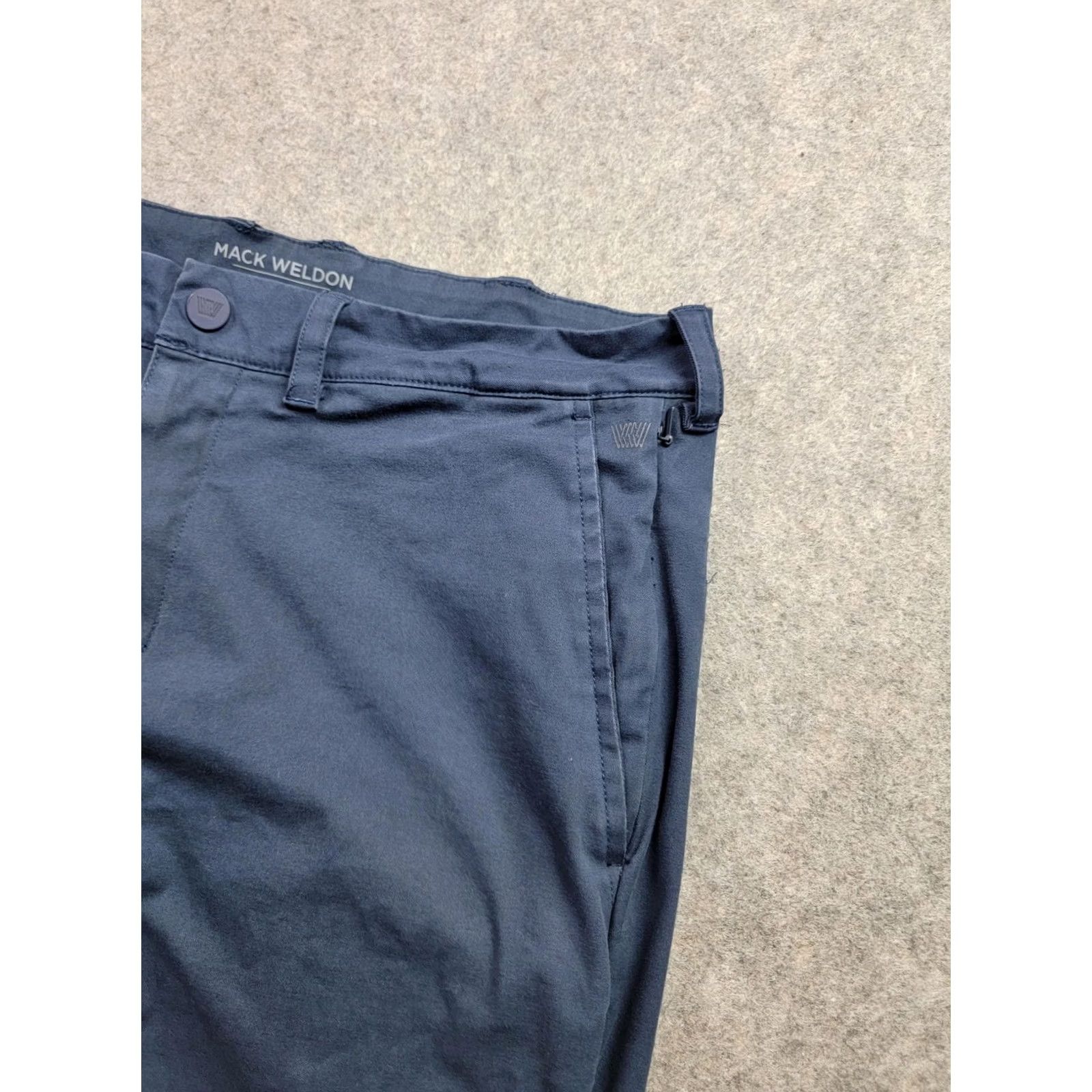 Vintage Mack Weldon Pants Mens 30x32 Blue Straight Fit Lyocell Cotton Stretch Casual Chino Size US 30 / EU 46 - 3 Thumbnail
