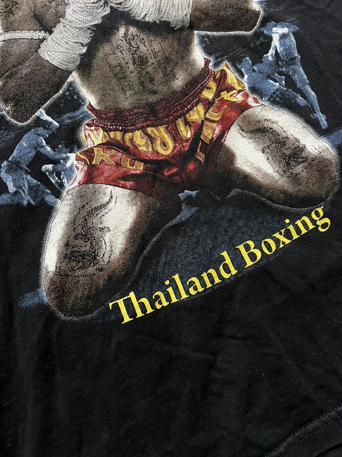 Other Muay Thai Thailand Boxing Graphic T-Shirt Sz M Short Length Size US M / EU 48-50 / 2 - 7 Thumbnail