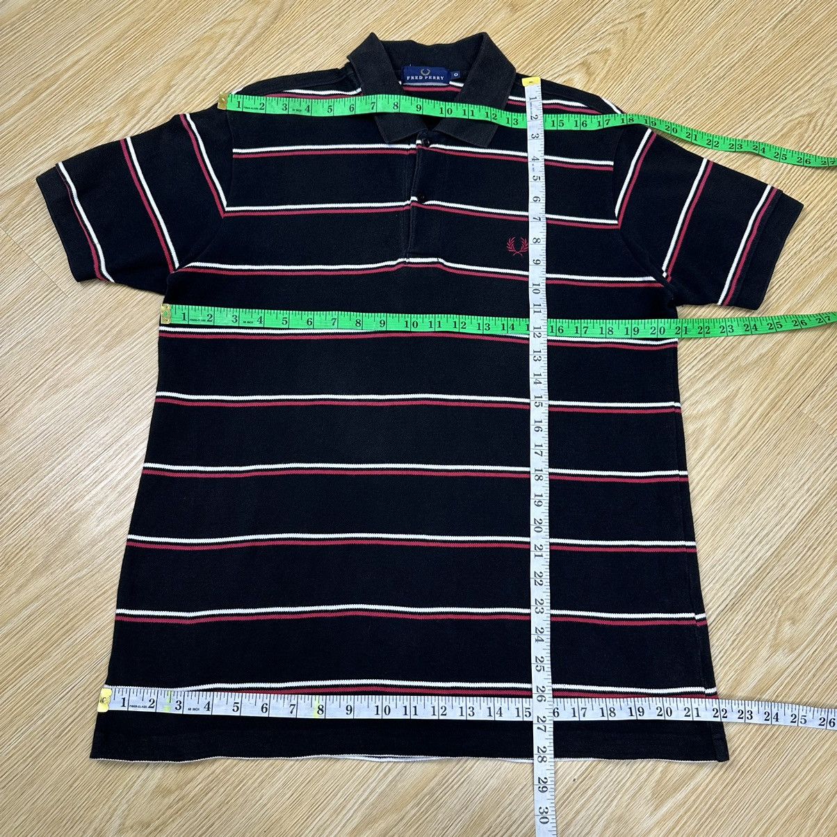 Fred Perry Vintage Fred Perry Stripe Polo Shirt A755 Size US L / EU 52-54 / 3 - 4 Thumbnail
