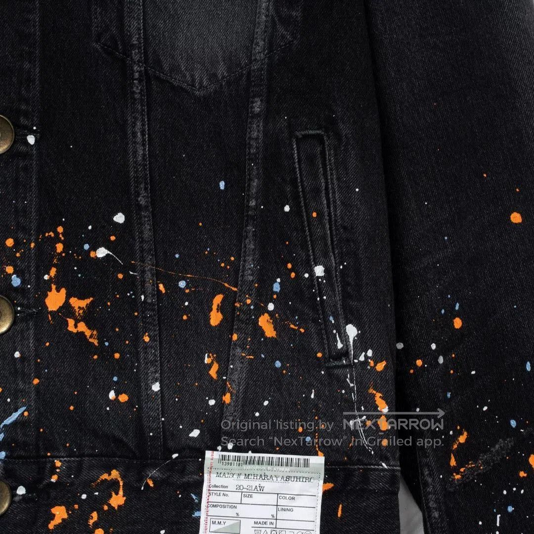 Maison MIHARA YASUHIRO Mihara Yasuhiro Splatter Denim Jacket. Size US M / EU 48-50 / 2 - 4 Thumbnail