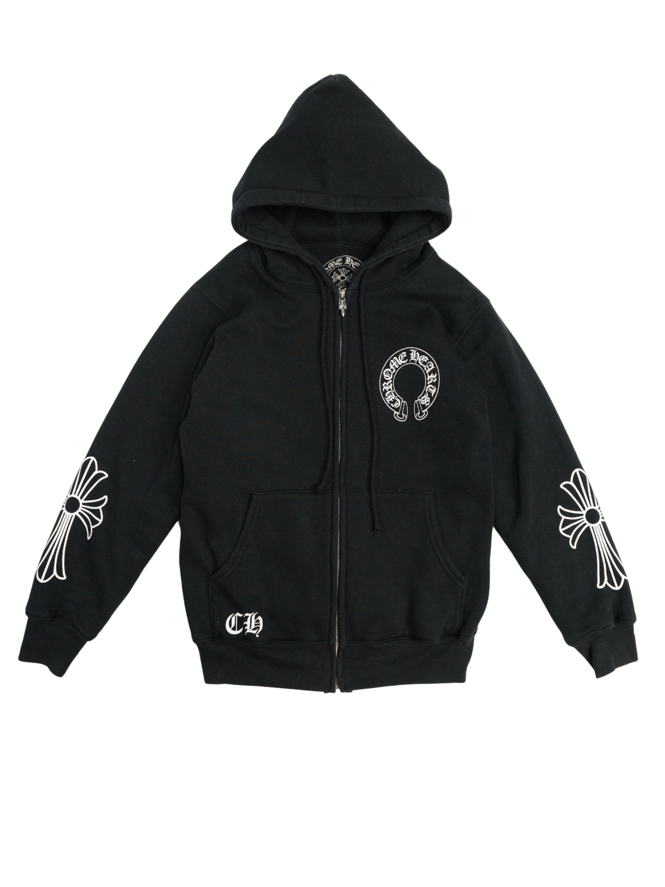 Chrome Hearts Chrome Hearts Vintage Srcoll Logo Waffle Cross Zip-Up Hoodie Size US S / EU 44-46 / 1 - 1 Thumbnail