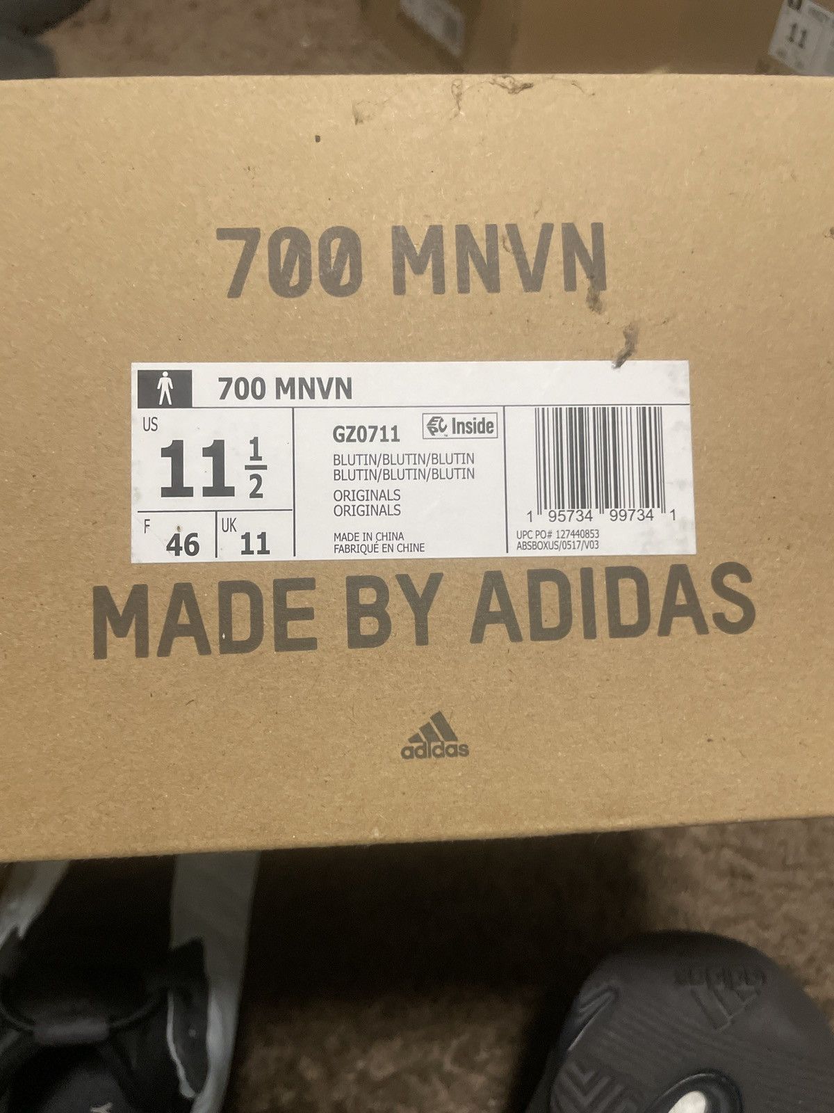 Adidas Yeezy 700 mnvn blutin Size US 11.5 / EU 44-45 - 7 Thumbnail