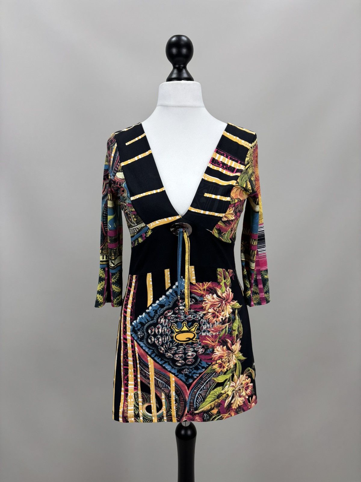 Jean Paul Gaultier Womens blouse Save The Queen Size L Color Multicolor Size L / US 10 / IT 46 - 1 Thumbnail