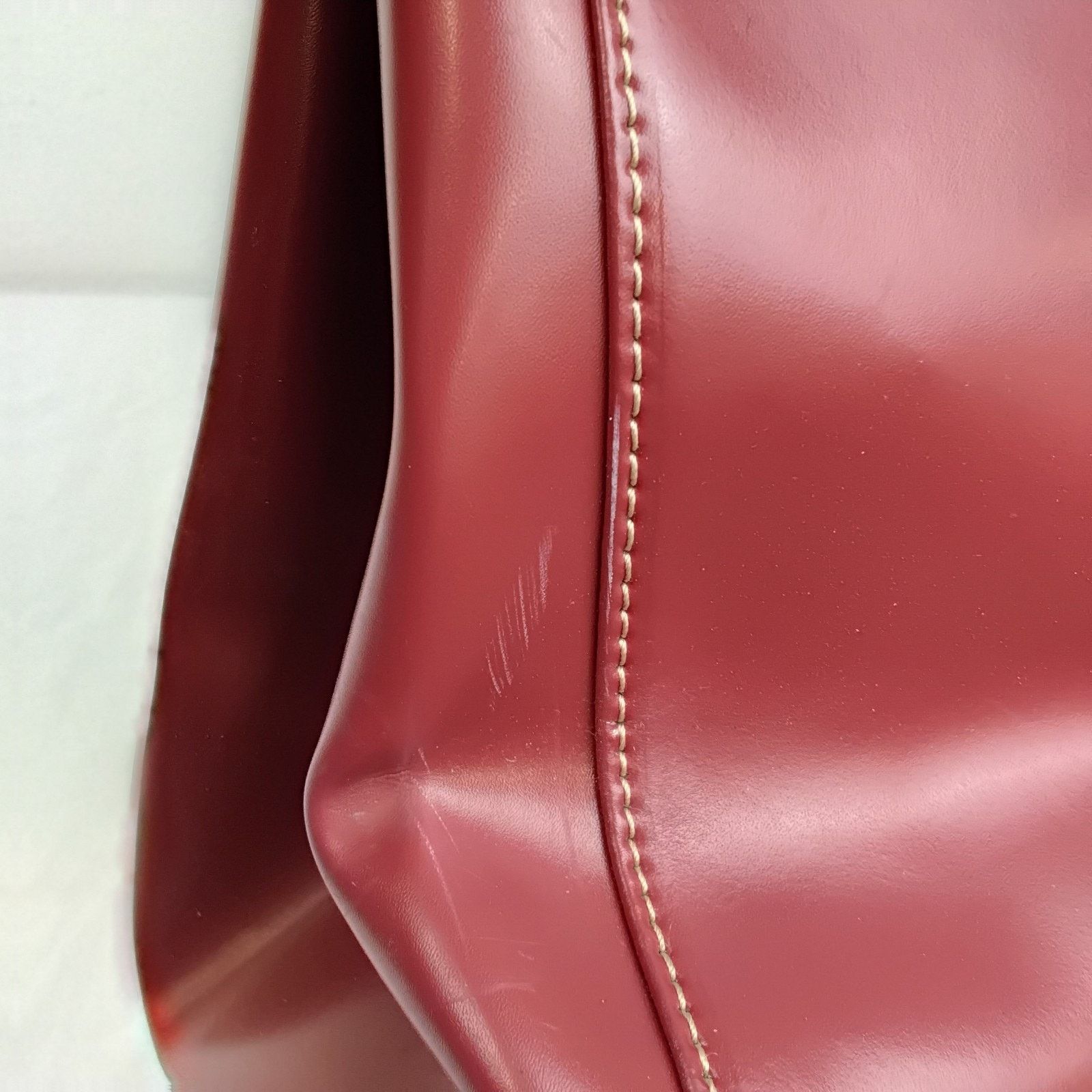 Wilsons Leather Wilson's Leather Large Tote Bag Purse Red Leather Size ONE SIZE - 9 Thumbnail