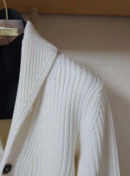Tom Ford o1sm1stk0324 Cardigan in Ivory Size US L / EU 52-54 / 3 - 2 Thumbnail
