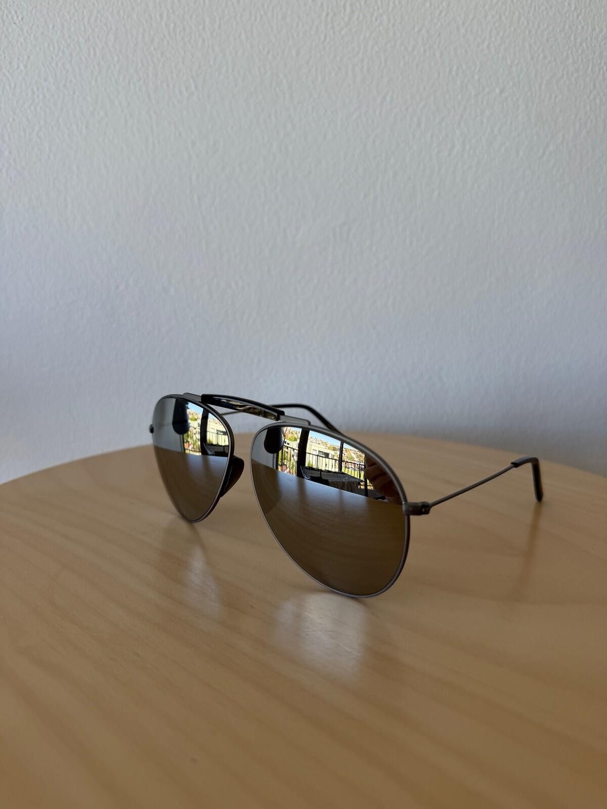 Acne Studios New acne studios howard aviator sunglasses silver black mens Size ONE SIZE - 1 Thumbnail