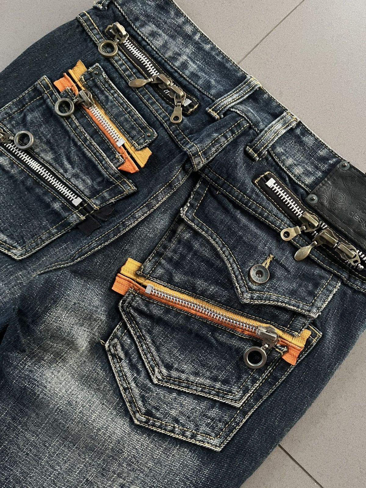 Isamu Katayama Backlash JAPANESE FLARE PANTS LOTS OF ZIPPERS SEMANTIC DESIGN VKEI Size US 30 / EU 46 - 6 Thumbnail
