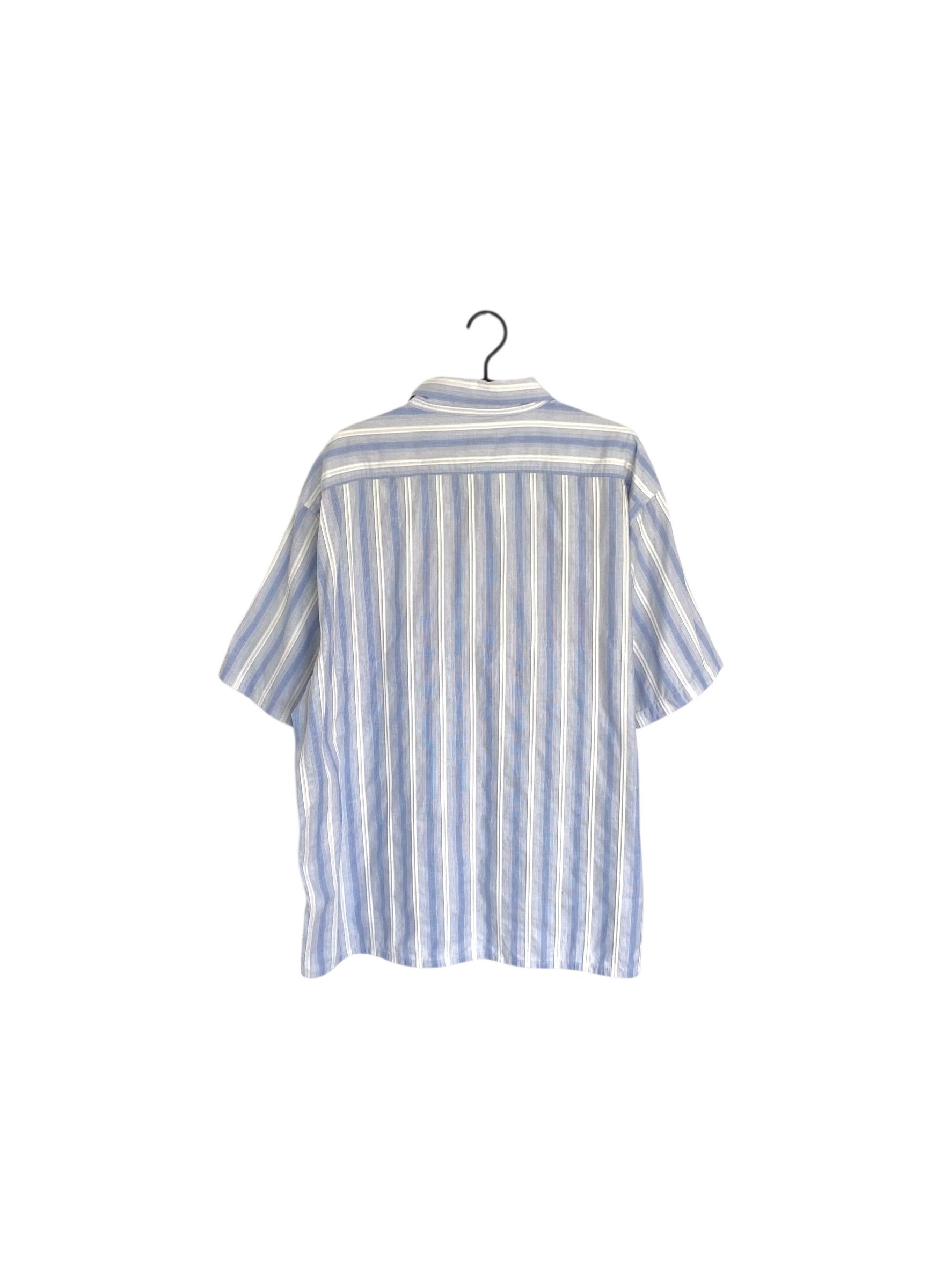 Yves Saint Laurent YSL vintage striped short sleeve shirt Size US XXL / EU 58 / 5 - 4 Thumbnail