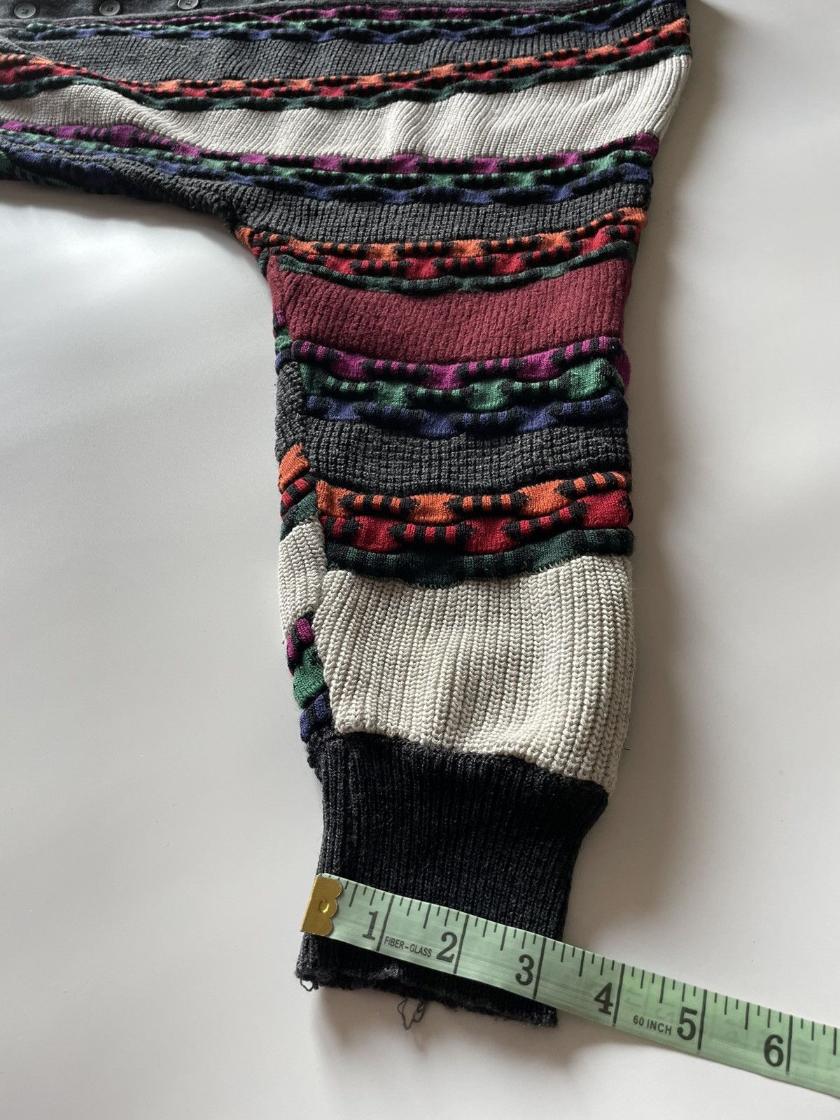 Carlo Colucci × Coogi × Missoni Carlo Colucci Cardigan Coogi/Missoni Style Sweater Y2K 90s Size US M / EU 48-50 / 2 - 21 Thumbnail