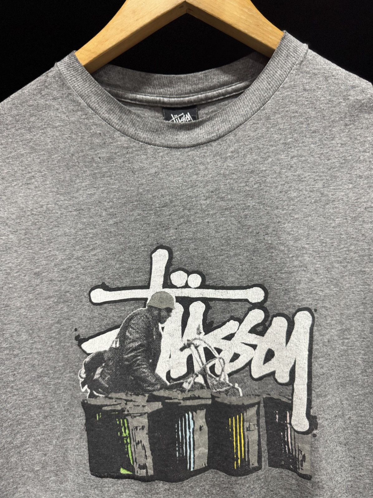 Stussy VINTAGE STUSSY GREY MAN Size US M / EU 48-50 / 2 - 4 Thumbnail