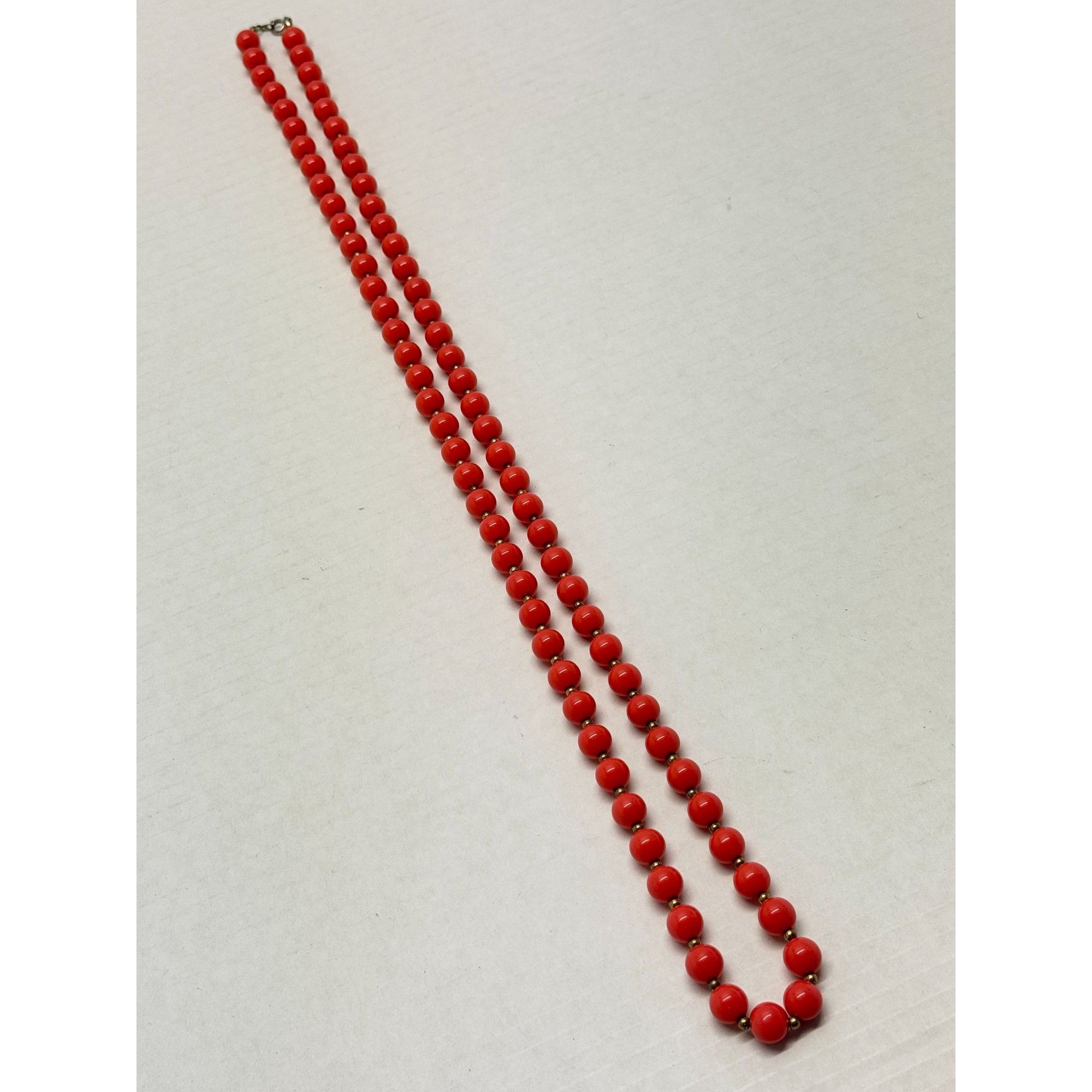 Vintage Vintage orange beaded necklace Size ONE SIZE - 4 Thumbnail