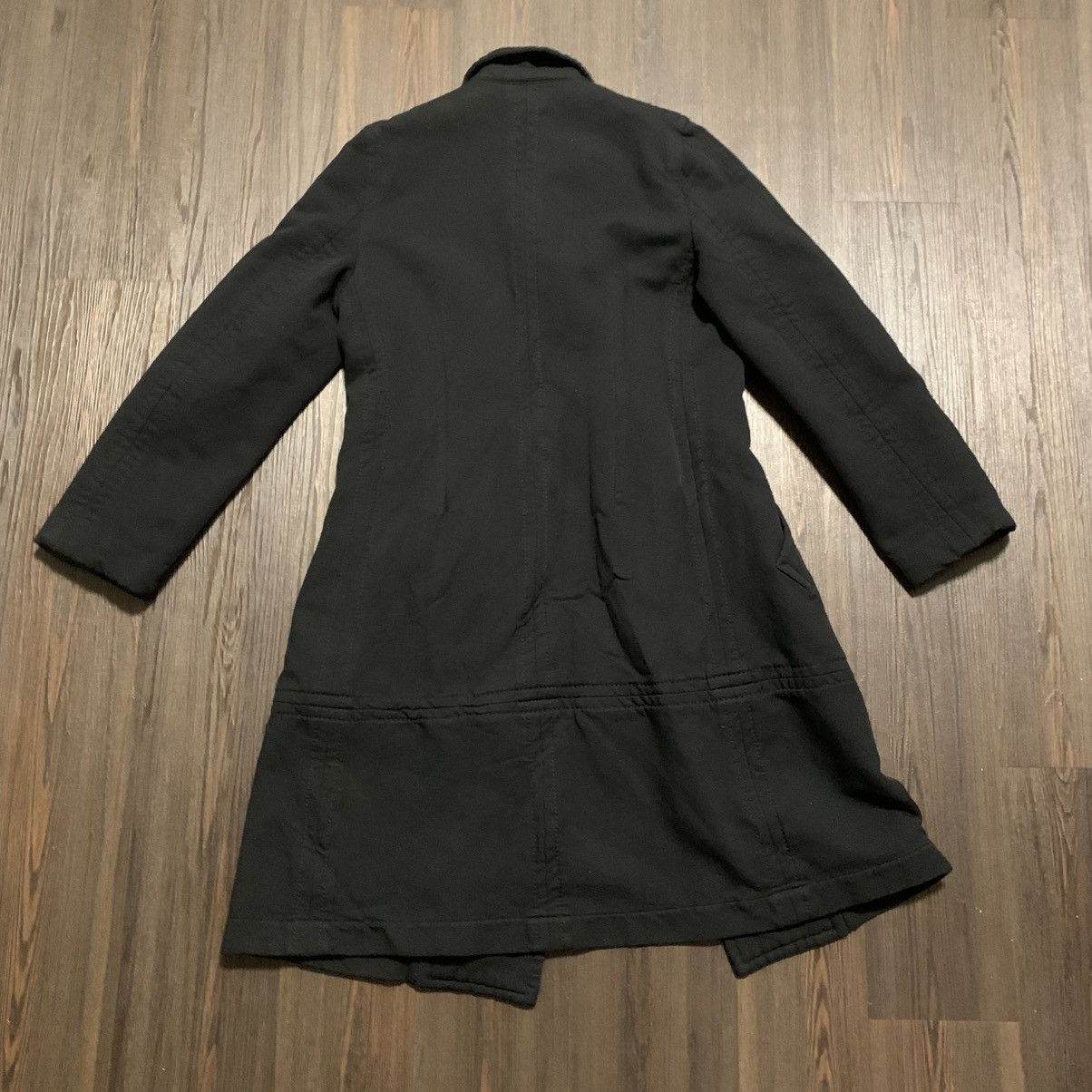 Comme des Garcons A/W 2005 Comme Des Garcons Black Polyester Button Coat Size L / US 10 / IT 46 - 3 Thumbnail