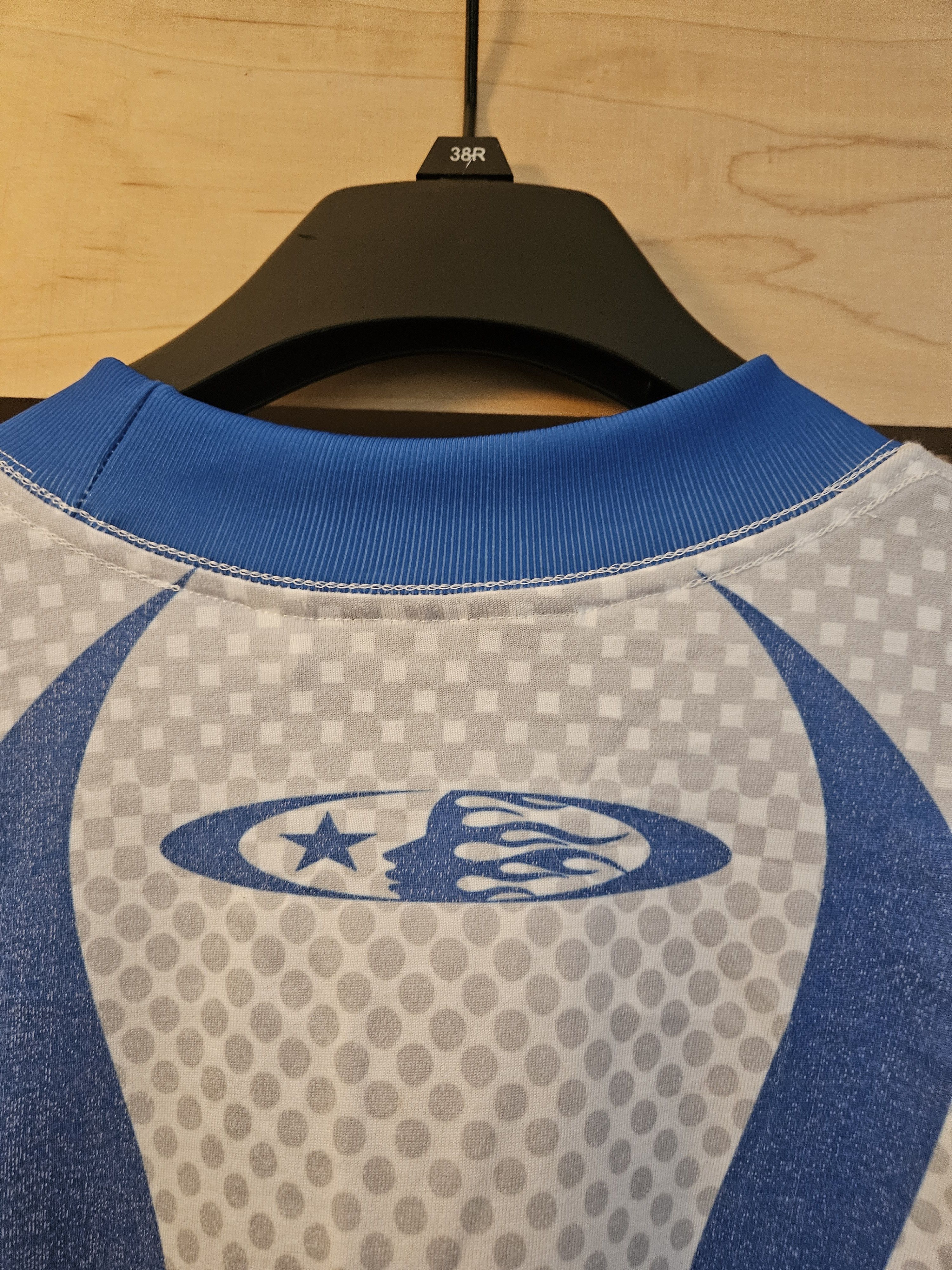 HELLSTAR Blue & White Moto Jersey Long Sleeve Shirt Size US M / EU 48-50 / 2 - 5 Thumbnail