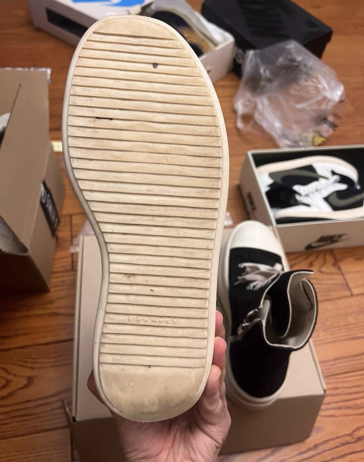 Rick Owens Rick Owens DRKSHDW Round Toe Zip High-Top Sneakers Size US 10 / EU 43 - 5 Thumbnail