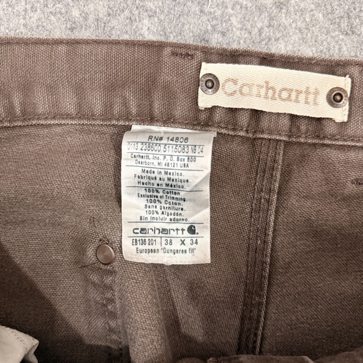 Carhartt Vintage Carhartt EB136 201 DKB Double Knee Denim Size US 38 / EU 54 - 3 Thumbnail