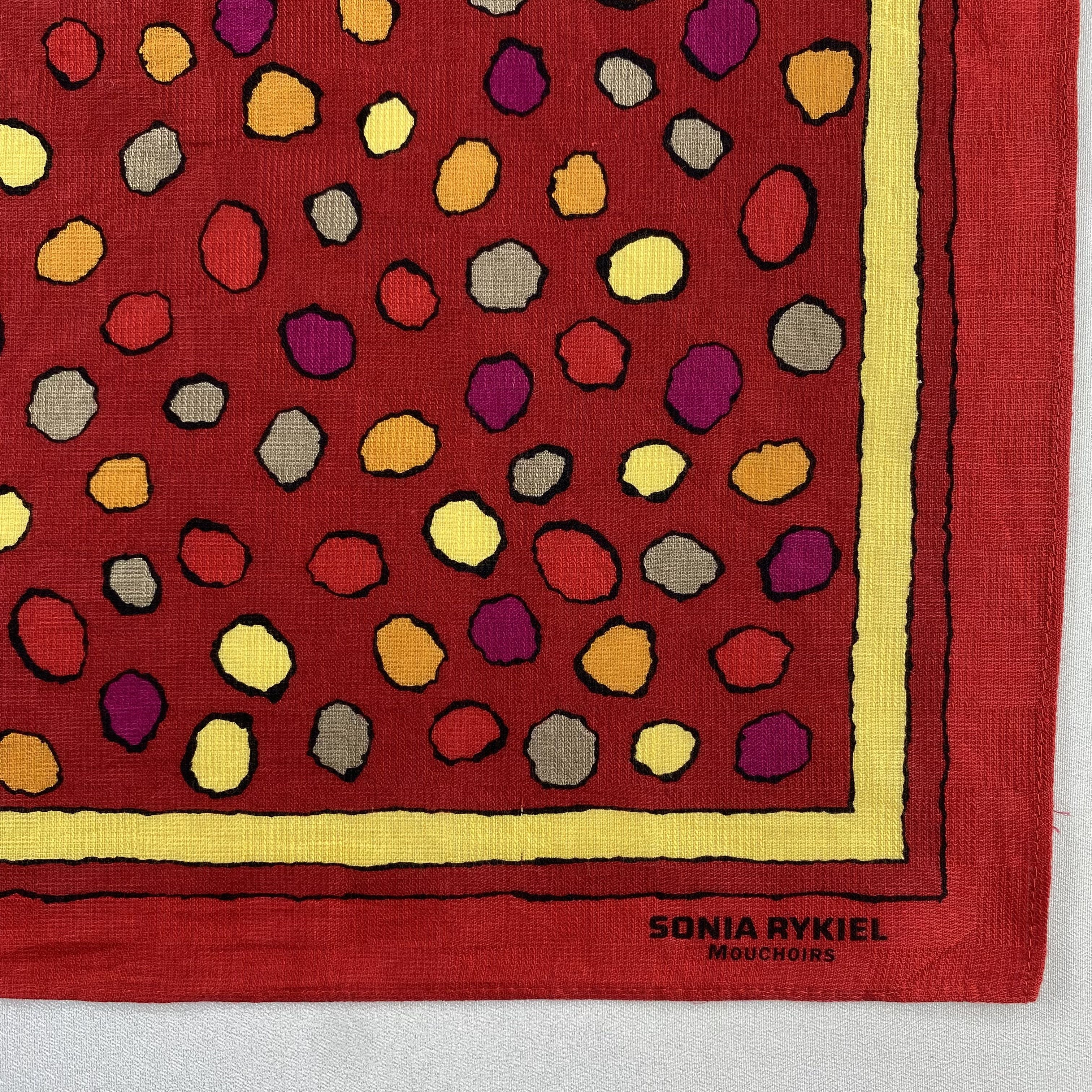 Vintage Sonia Rykiel Bandana/ Handkerchief / Neckerchief-P771 Size ONE SIZE - 3 Thumbnail