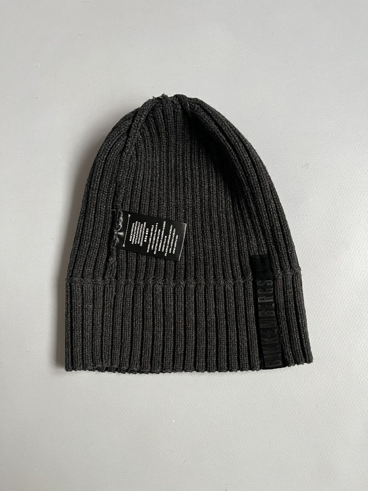 Dirk Bikkembergs × Japanese Brand Dirk Bikkembergs Men Grey Beanie Cotton Wool Hat Size ONE SIZE - 6 Thumbnail