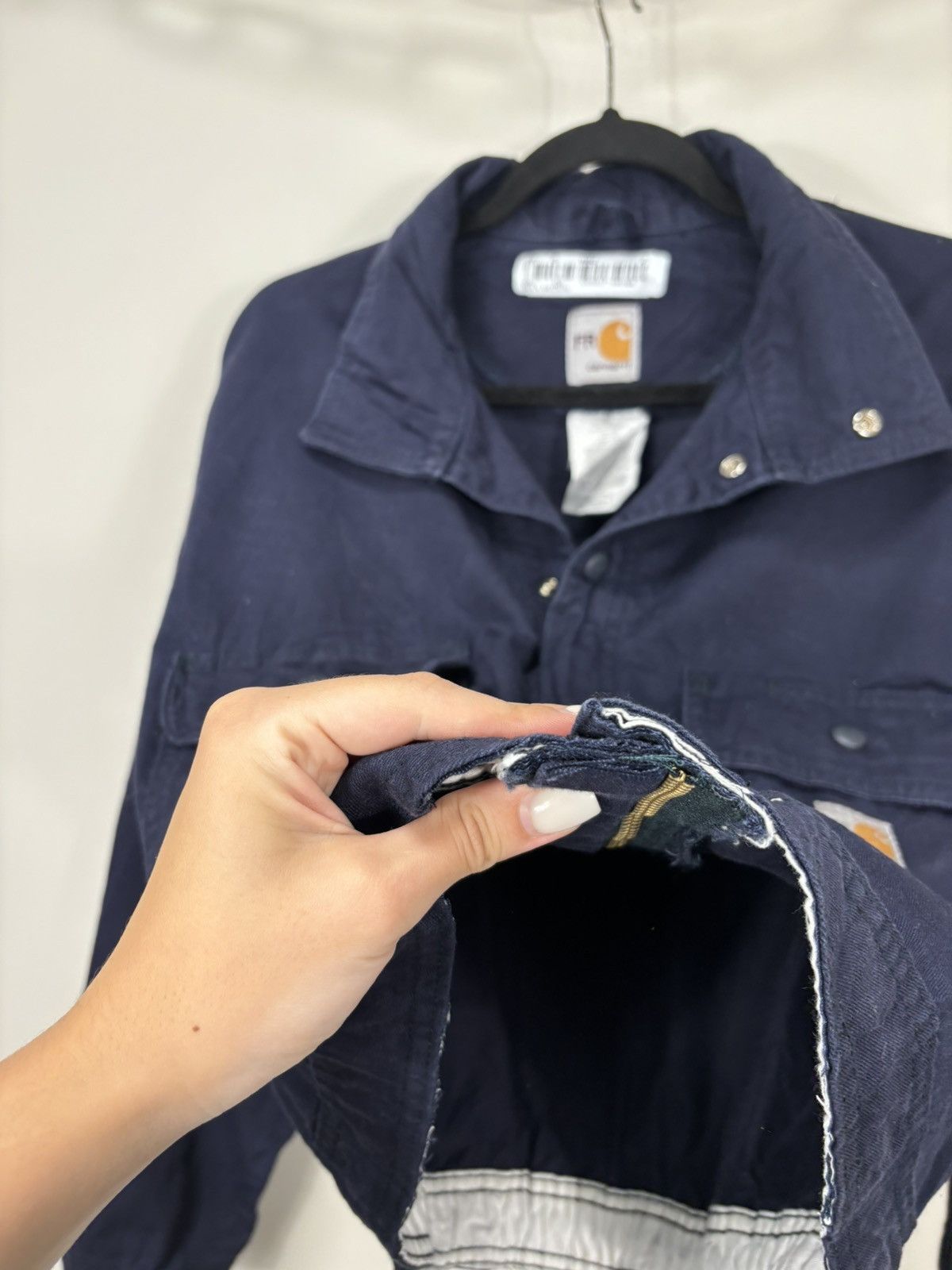 Carhartt Vintage Carhartt Flame Resistant Hype Boxy Cropped Jacket Size US L / EU 52-54 / 3 - 15 Thumbnail