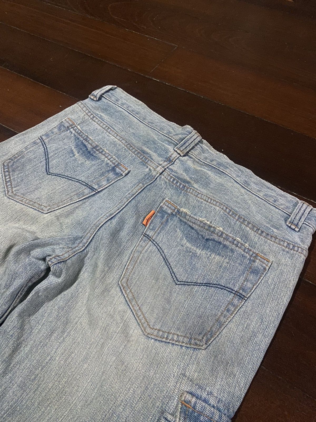 Japanese Brand FIRE 🔥 CUBE SUGAR CARGO MULTI POCKETS FLARE JEANS Size US 34 / EU 50 - 20 Thumbnail