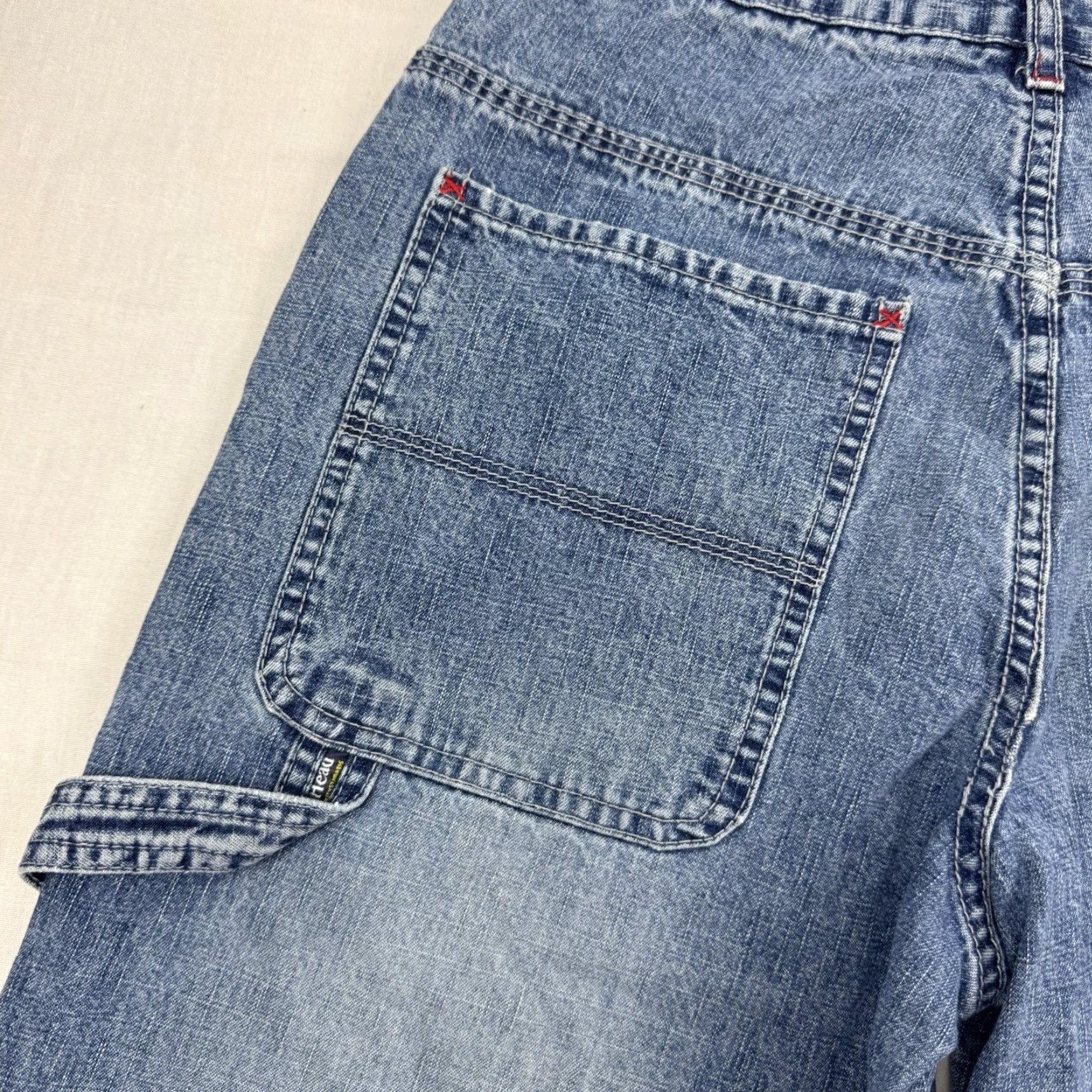 Vintage VINTAGE Duck Head Jeans Womens 14 Relaxed Hipster Y2K Straight Denim Blue Cotton Size 36" / US 14 / IT 50 - 4 Thumbnail