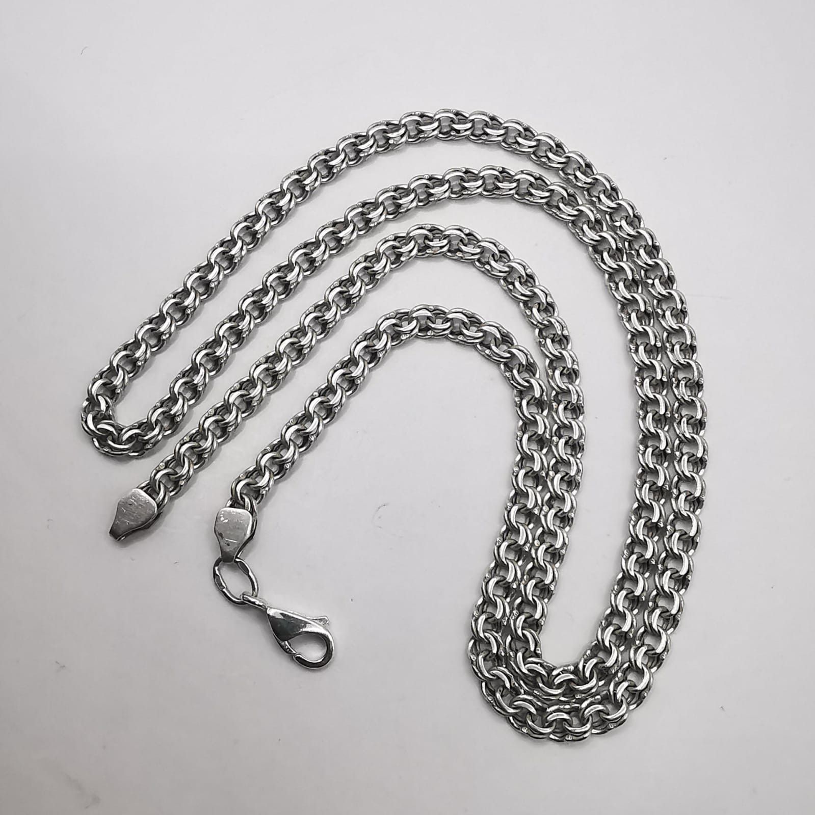 Vintage Vintage Jewelry Chain, 925 Sterling Silver, Signed 20.67g Size ONE SIZE - 3 Thumbnail