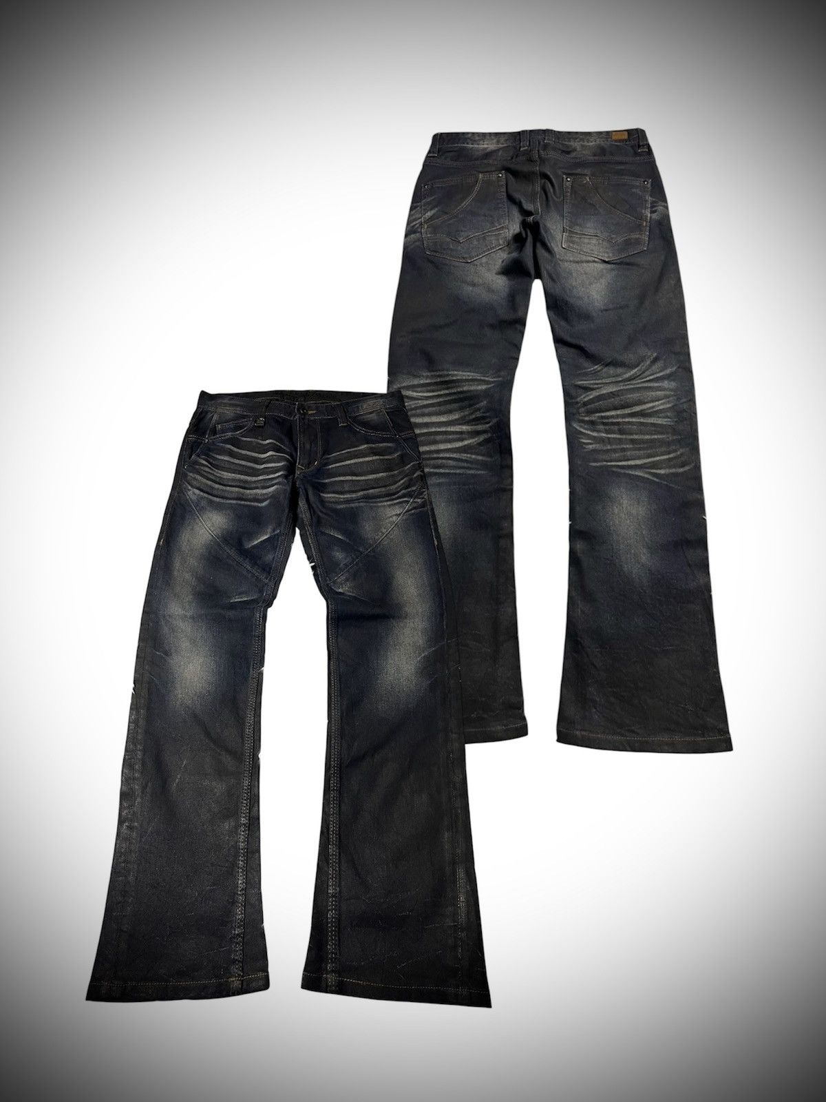 Rare🔥Nicole Club Waxed Flare Denim
