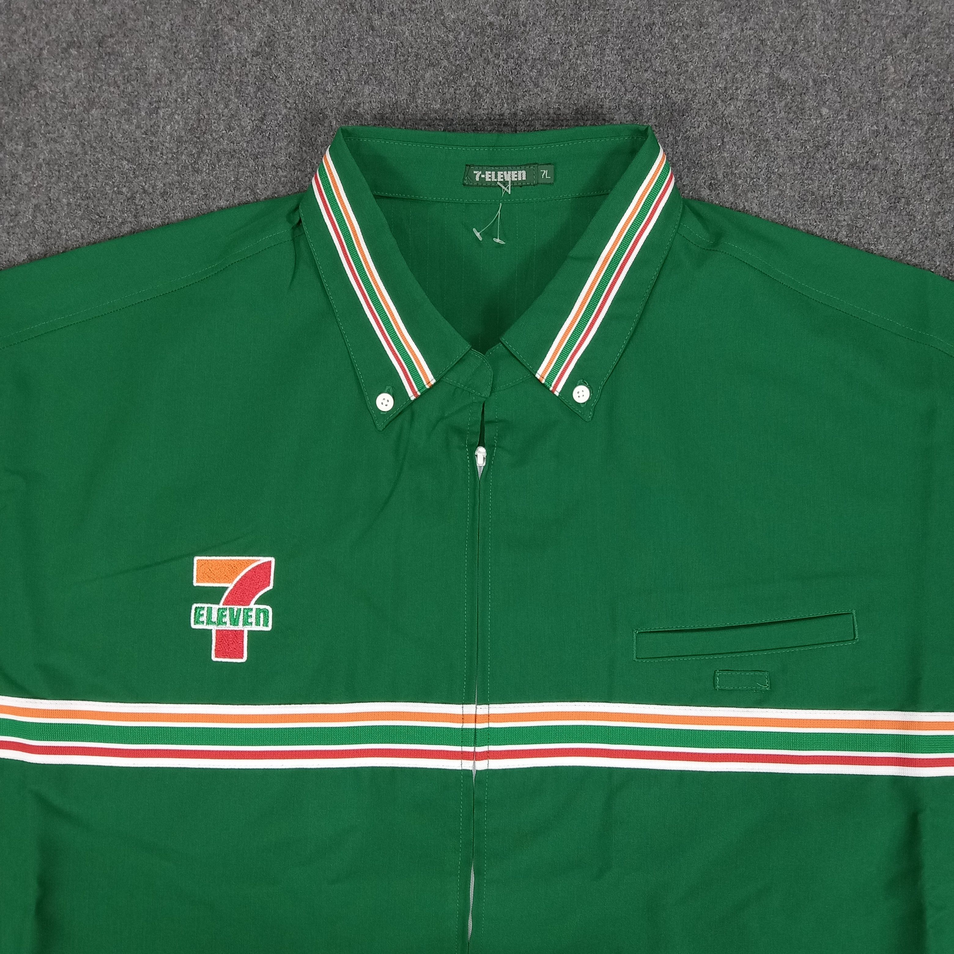 Japanese Brand × Vintage 7 Eleven Japanese Brand Uniform Baggy Jacket Size US XXL / EU 58 / 5 - 3 Thumbnail